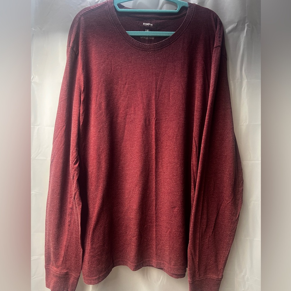 Sonoma Burgundy Long Sleeve Top